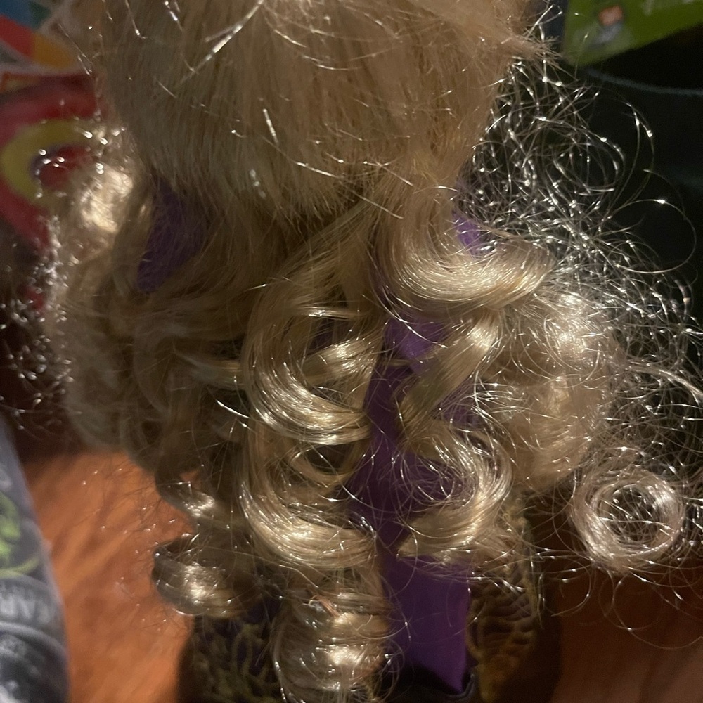 Unbranded Blonde Witch Wearing Purple And Black - Picture 6 of 6